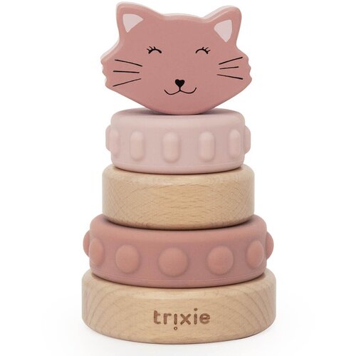 Trixie drveni i silikonski toranj za slaganje mrs. cat Slike
