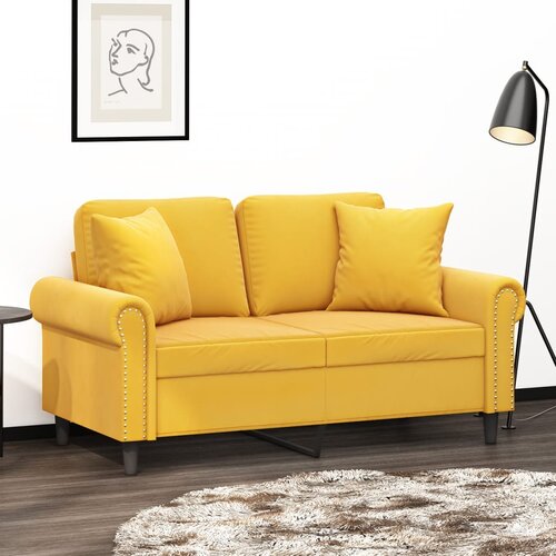 vidaXL Ukrasni jastuci 2 kom žuti 40 x 40 cm baršunasti Cijene