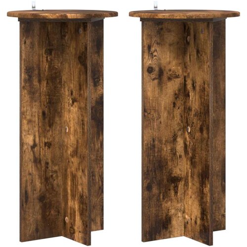  Stalak za biljke 2 pcs Dimljeni hrast 40 x 40 x 80 cm Cene