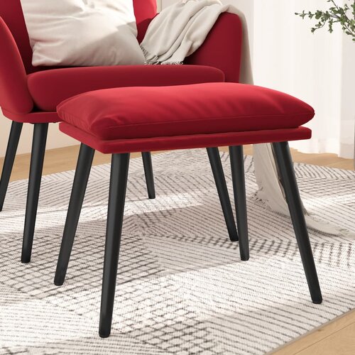 vidaXL Stolček za noge vinsko rdeč 45x29,5x39 cm žamet Cene