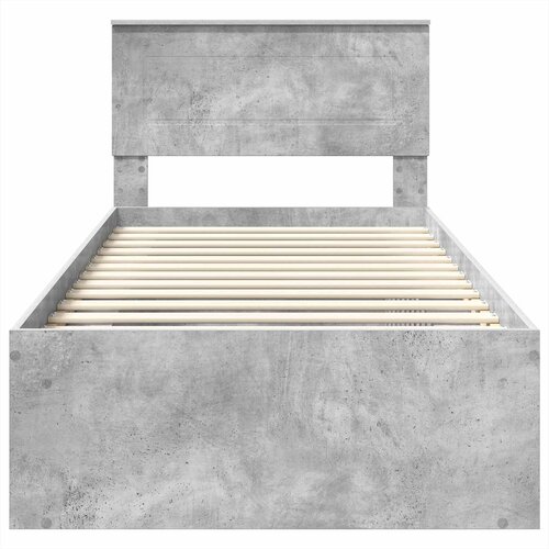  Krevetna konstrukcija s uzglavljem Betonska siva 75 x 190 cm Slike