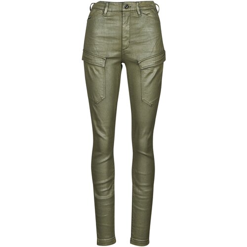 G-star Raw Hlače cargo HIGH G-SHAPE CARGO SKINNY PANT WMN Zelena Slike