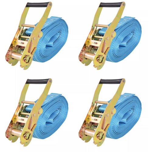 vidaXL Tovorni vezni trak 4 kosi 4 tone 8mx50mm oranžne barve Cene