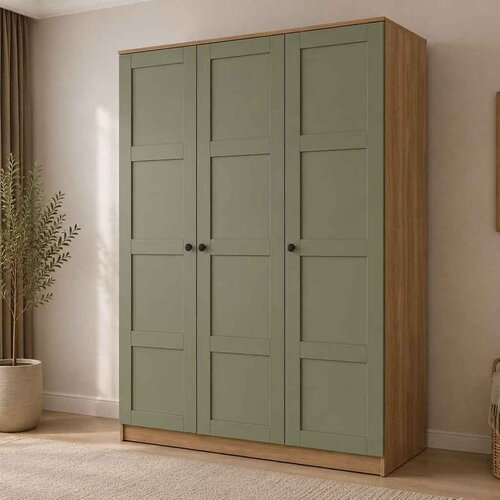 Hanah home ormar Loren 1600-236, 135,8 cm, orah / zeleni Cene