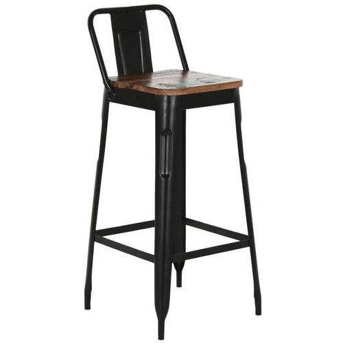  Tabure Home ESPRIT Crna Drvo Metal 41 x 38 x 96 cm Slike