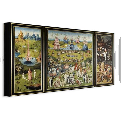  Slika - Hieronymus Bosch – The Garden of Earthly Delights 120x60 Akustična Cene
