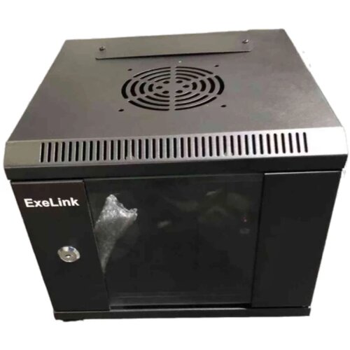 Rek ExeLink 10 in 4U zidni orman vrata staklena,crni,312 &amp;times; 300 &amp;times; 310 mm Slike