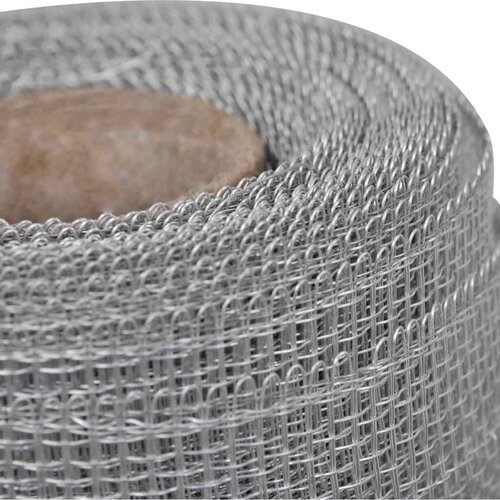  Mrežasti zaslon od aluminija 100 x 500 cm srebrni Slike