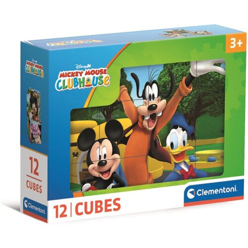 Clementoni Mickey Mouse 12-delni komplet pravljicnih kock - Cene