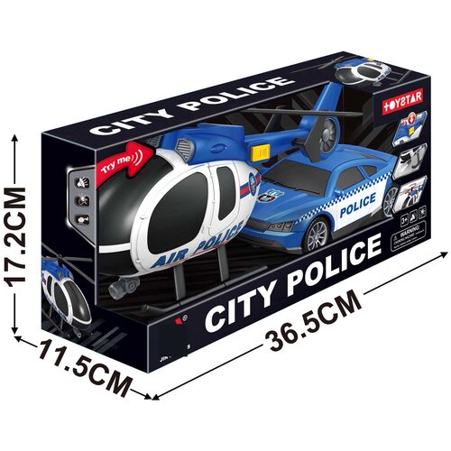  Helicopter + Police Car Set Cene