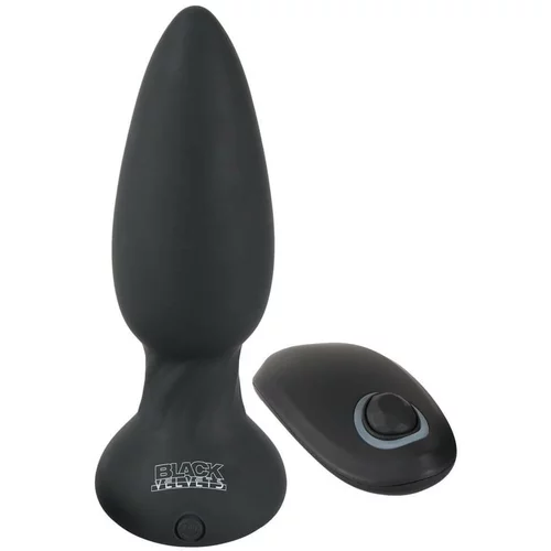Black Velvets Black Velvet - bežični, radio analni vibrator (crni)