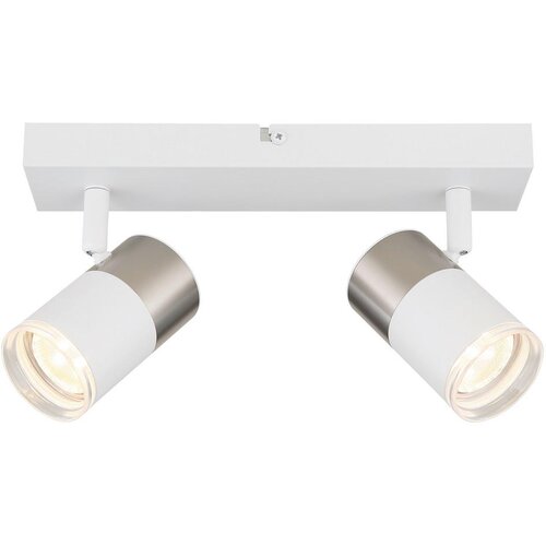 Globo 57851-2 - Spot svetlo BRISBON 2xGU10/25W/230V belo/krom Slike