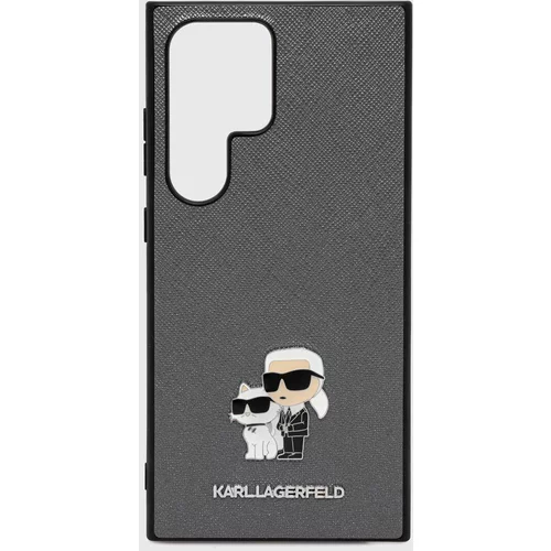 Karl Lagerfeld Etui za telefon Galaxy S24 Ultra siva barva, KLHCS24LPSAKCMPG