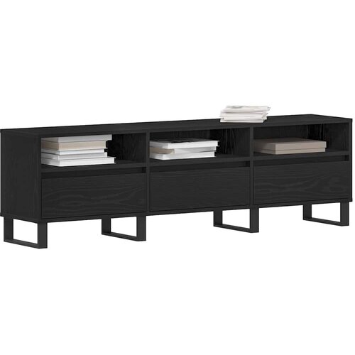  ormar 150 x 30 x 44,5 cm Crni hrast Konstruirano drvo Slike