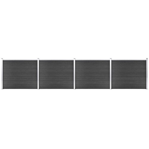  Set panela za ogradu WPC 699 x 146 cm sivi Cene