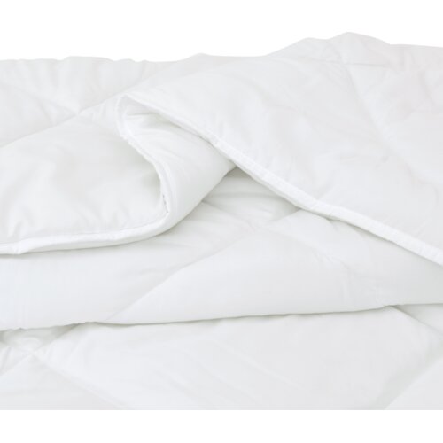 VidaXL Poplun s jastukom 3 pcs Bijelo 240 x 260 cm Mikrofibra Slike