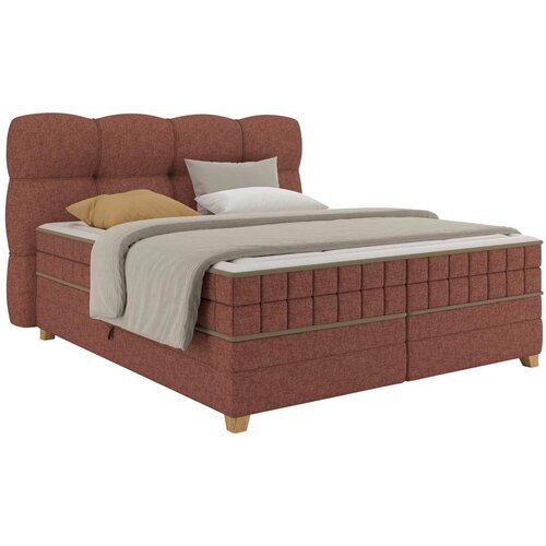 Premium Living Postelja Boxspring Bianco, Rdeča, 180x200 Slike