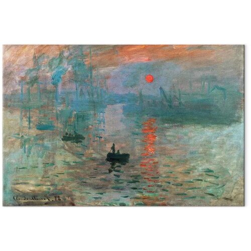  Slika - Claude Monet &amp;ndash; Impression Sunrise 90x60 Akustična Slike