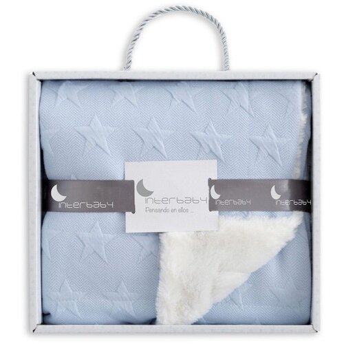 Interbaby Dvostrana Dekica 80x100cm Stars Blue Slike