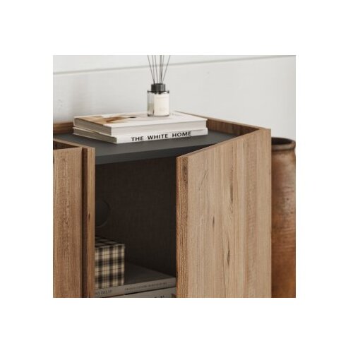 Hanah home polica za tv lowen atlantic pine anthracite Slike