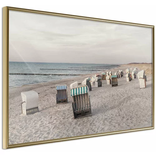  Poster - Baltic Beach Chairs 30x20