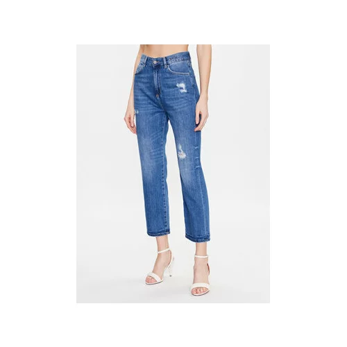 Marella Jeans hlače 2331810334 Modra Mom Fit