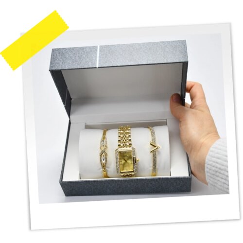  SET NAKITA OP25334 sat dve narukvice zlato WY Slike
