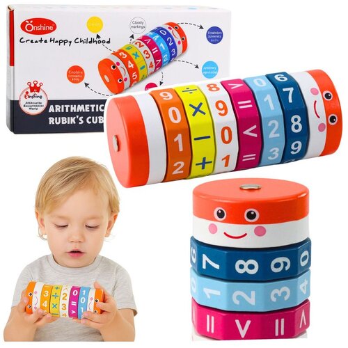 Edukativni matematički valjak za djecu - slagalica za učenje brojanja 12,5 cm Cene