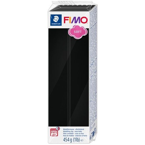 Staedtler MASA ZA MODELIRANJE 454G FIMO SOFT STAEDTLER 8021-9 CRNA Slike