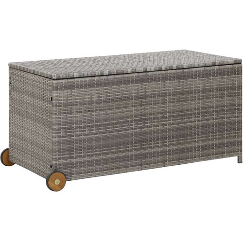 Poli Vrtna kutija za pohranu svjetlosiva 120x65x61 cm od poliratana Cijene