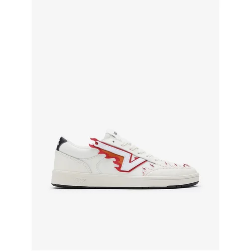 Vans White Mens Leather Sneakers Lowland CC FLM 2 - Men