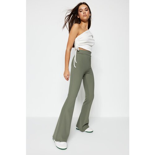 Trendyol Pants - Khaki - Flare Slike