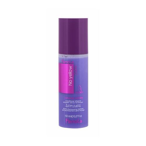 Fanola No Yellow 2-Phase Potion lak za kosu bez ispiranja za neutraliziranje žutih tonova 150 ml za žene Slike