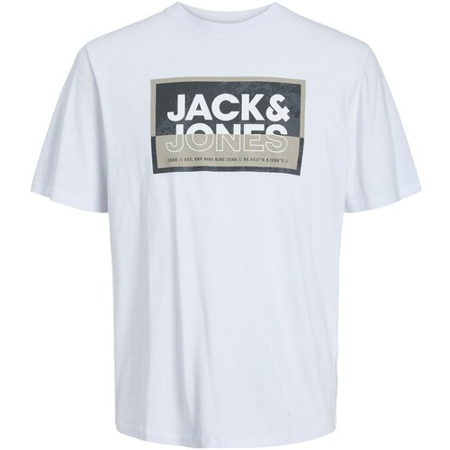 Jack & Jones Muška majica 12253442, Bela Cene