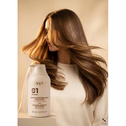 SUNEWMED+ Silk &amp;amp; Glow Repairing Shampoo globinsko regeneracijski &amp;scaron;ampon 500 ml Slike