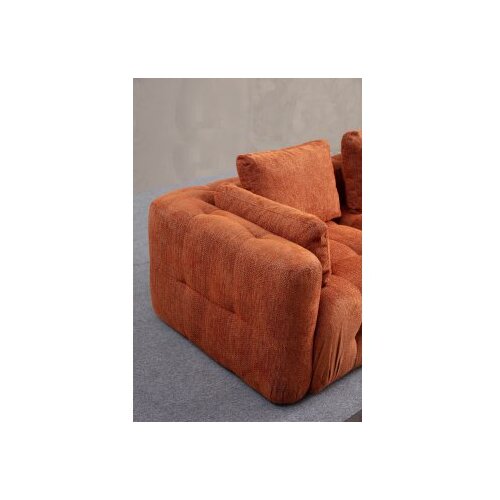 Atelier Del Sofa amaris 3 seater with pouffe orange ugaona sofa Slike