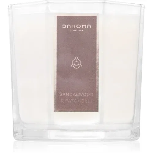 Bahoma London Octagon Collection Sandalwood & Patchouli dišeča sveča 180 g