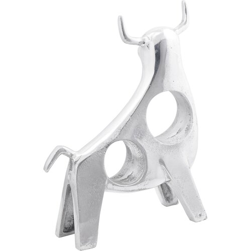 VidaXL Skulptura Srebrna Aluminij 22 x 9.5 x 34 cm Fantastičan dizajn Slike