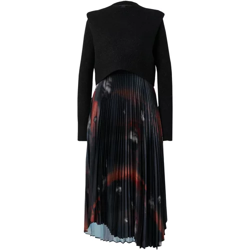 AllSaints Obleka 'LEIA MOONAGE' marine / siva / rdeča / črna