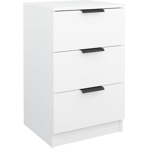 Maison Chic Nočna omarica - Nočna miza bela 40x36x65 cm, (21688205) Slike