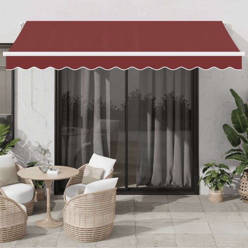 vidaXL Tenda na automatsko uvlačenje bordo 350x250 cm Cene