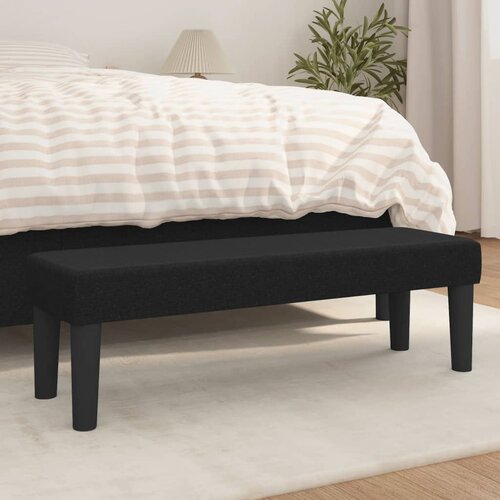  Klupa crna 100x30x30 cm od tkanine Cijene