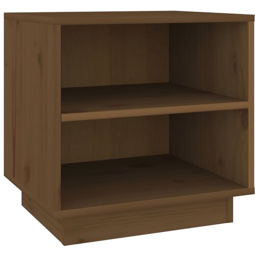 VidaXL Nočna omarica medeno rjava 40x34x40 cm trdna borovina, (20730812) Slike
