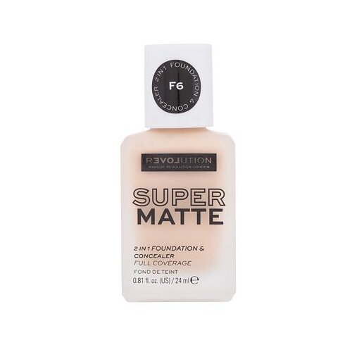 Revolution Relove Super Matte 2 in 1 Foundation & Concealer puder za vse tipe kože 24 ml odtenek F6 Cene