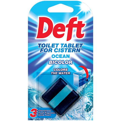 Deft Tabletice za vodokotlić Bicolor 50 g Ocean Slike