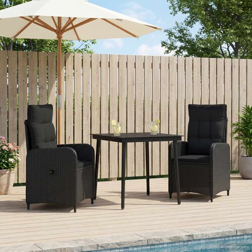 Set stolića za sofu s jastukom s jastukom 3 pcs Crna Cijene