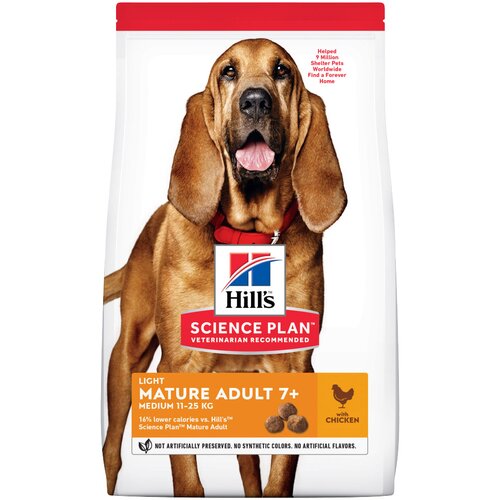 Hill&amp;rsquo;s Science Plan Mature Adult 7+ Medium Light s pi&amp;scaron;čancem - 2,5 kg Slike