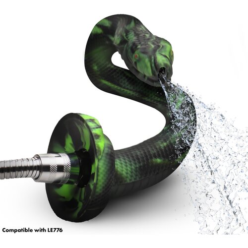 Creature Cocks Spitting Serpent Silicone Enema Snake Green Cene