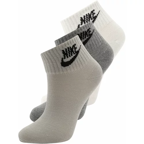 Nike Sportswear Čarape kameno siva / siva melange / crna / bijela