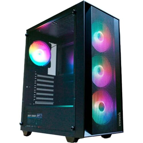 Raidmax kući&amp;scaron;te vector 100 black 4 x rgb fan/Window/650W Slike